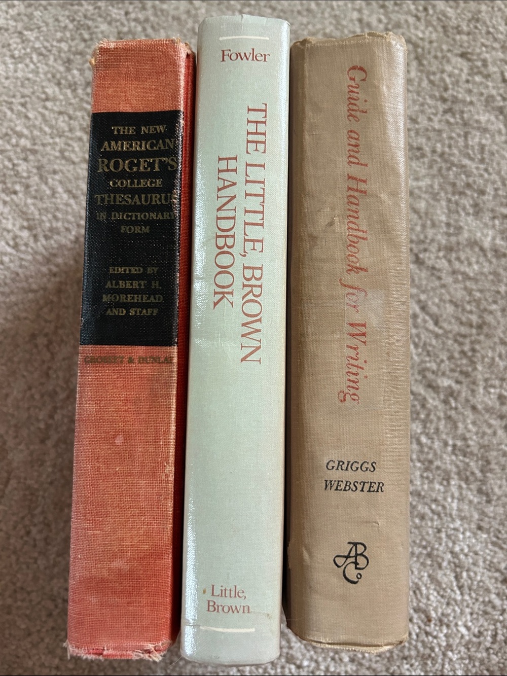 Set of vintage writing resources
